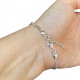 Groumette long cross bracelet