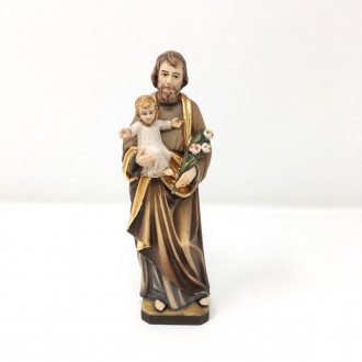 Saint Joseph wooden statue 15 cm