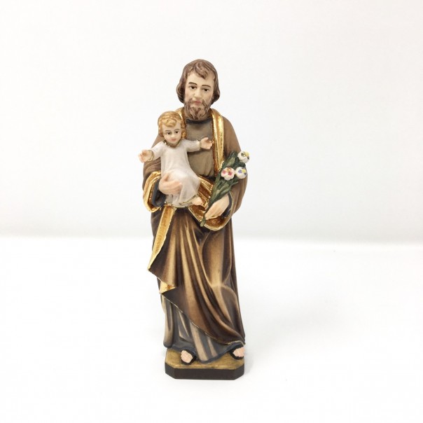 Saint Joseph wooden statue 15 cm