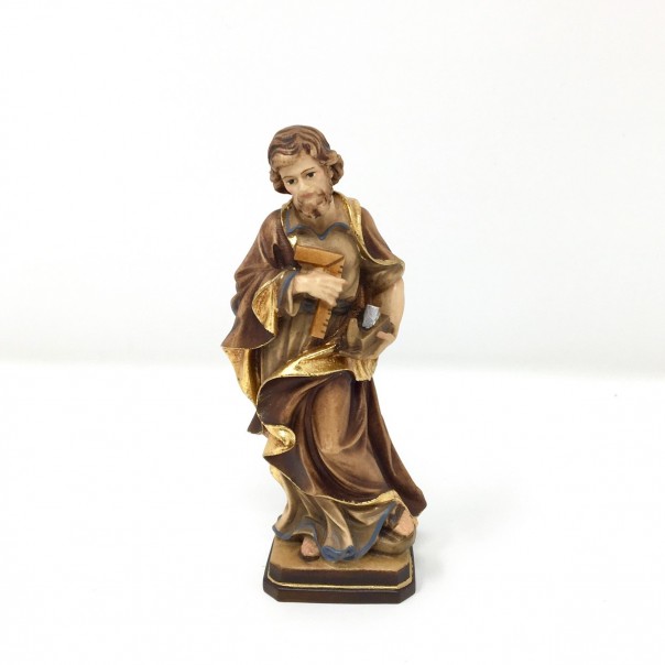Statue of Saint Joseph the worker in wood 12 cm