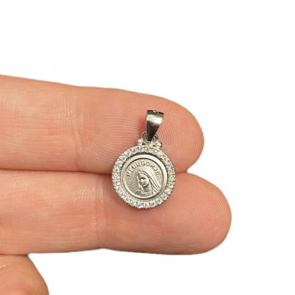 Medaglia Madonna di Medjugorje zirconi