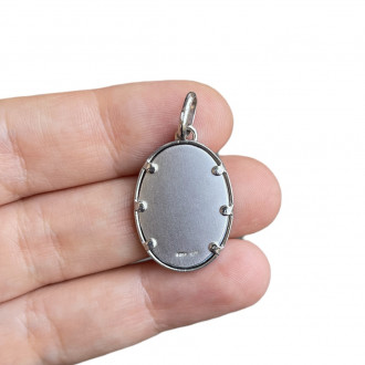 Hand-illuminated Madonna of the sleep medal 2