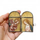 Hand illuminated diptych Annunciation