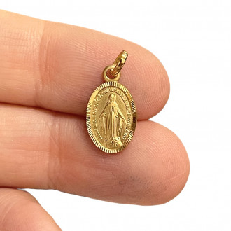 Miraculous medal in original 18K gold