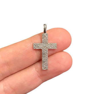 hand made 925 silver chain with cross. 2