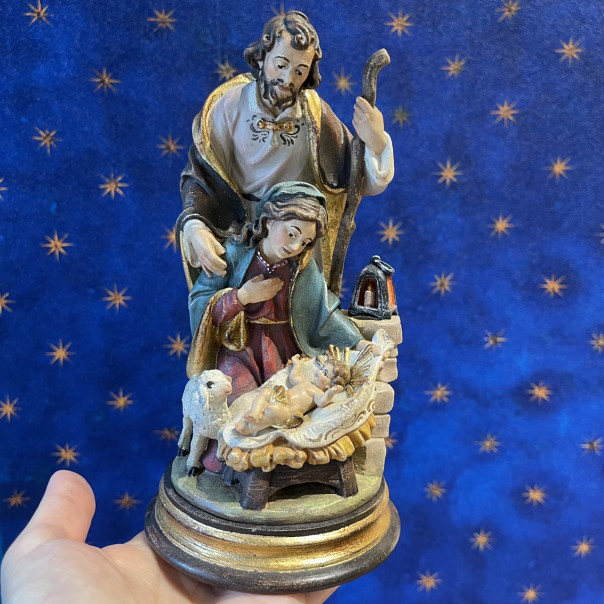 Antique Baroque Nativity Group