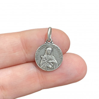 Saint Catherine medal in silver