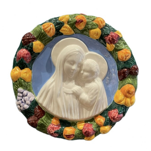 Madonna tipo Della Robbia cm. 15