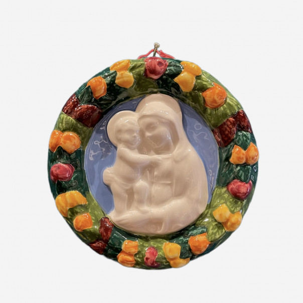 Madonna con bambino ceramica Della Robbia
