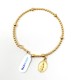 Lourdes bracelet in gilded silver