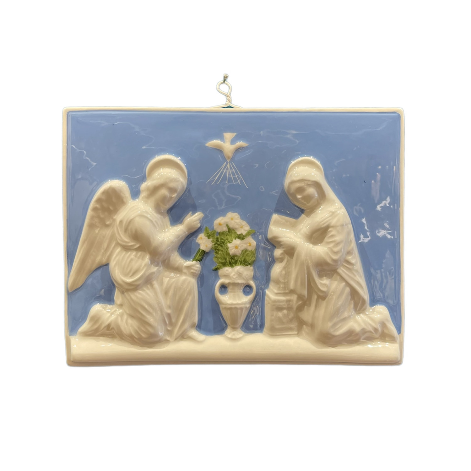 madonna in ceramica da appendere