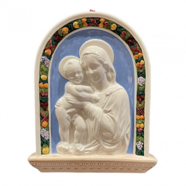 Madonna with Child to hang Della Robbia