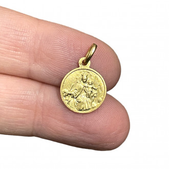 Scapular medal in 18 carat gold. 2