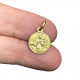 Medaglia Scapolare in oro 18 carati mm 12