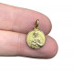 Medaglia Scapolare in oro 18 carati mm 12