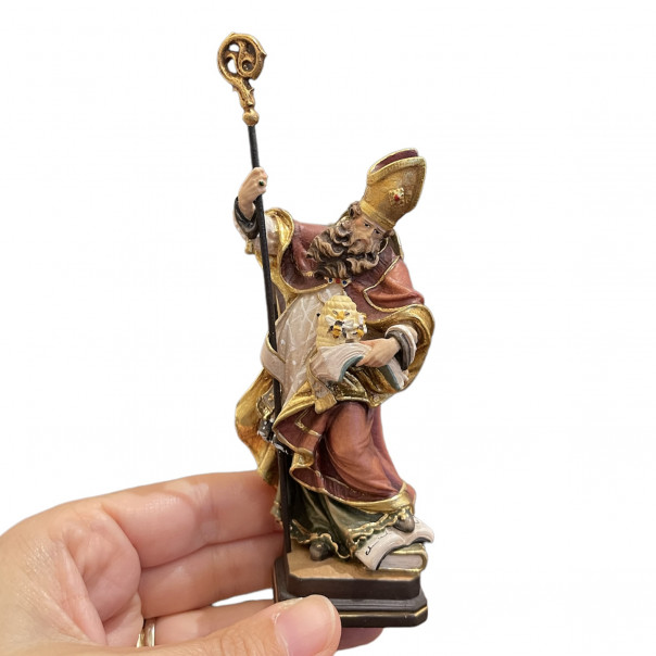 Statua Sant' Ambrogio in legno