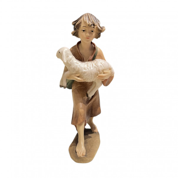 Shepherd boy with ANRI Bernardi lamb 20 cm