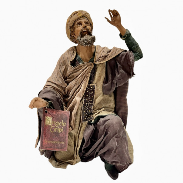 Kneeling Shepherd Angela Tripi 30 cm