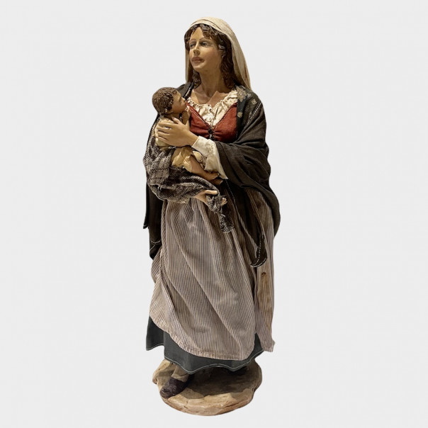 Woman with child Angela Tripi 30 cm