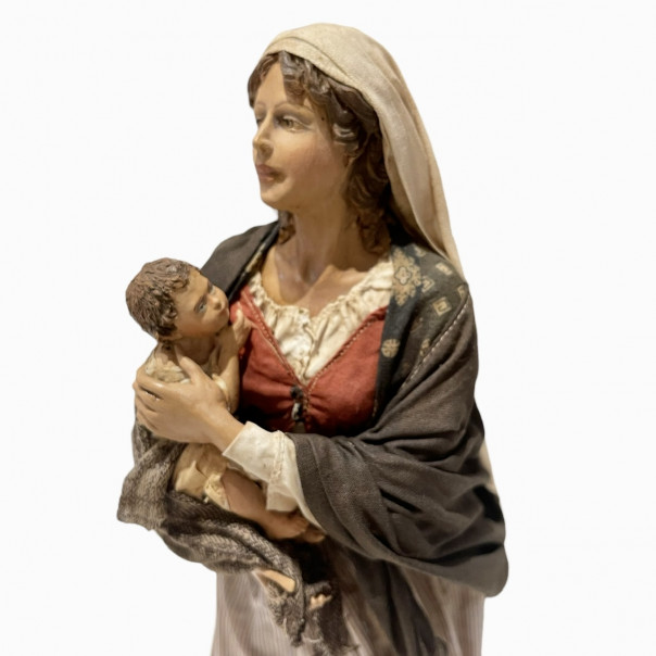 Woman with child Angela Tripi 30 cm