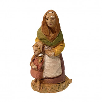 Bologna nativity scene Woman with child