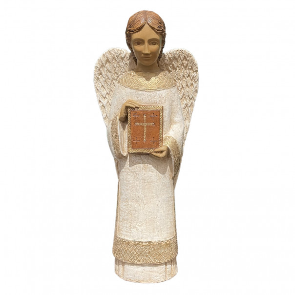 Angel with book Bethléem peasant nativity scene