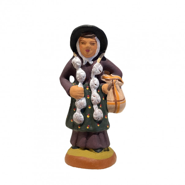 Donna con aglio Santons cm 6
