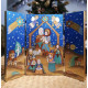 Trittico Presepe dipinto -maxi-