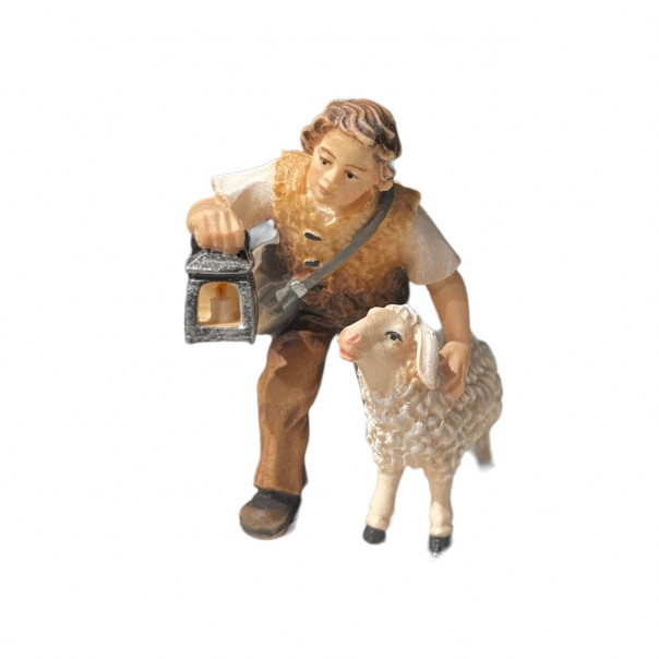Boy with sheep and lantern -kostner-
