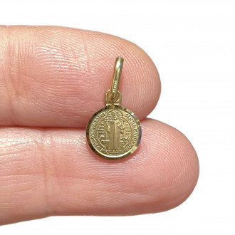 Saint Benedict medal in 18 carat gold