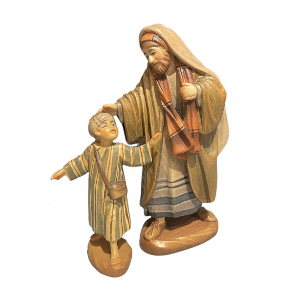 Holy Land ANRI Shepherd and Shepherd boy, nativity scene 15 cm