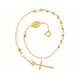 18-karat gold rosary bracelet