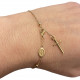 18-karat gold rosary bracelet