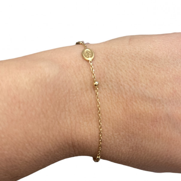 Bracciale rosario oro 18 carati