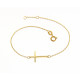 Bracciale croce in oro 18 carati