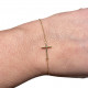Bracciale croce in oro 18 carati