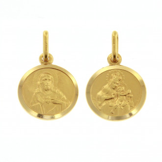 Medaglia Scapolare oro 18 carati