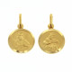 18-karat gold scapular medal