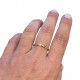 18-karat gold rosary ring