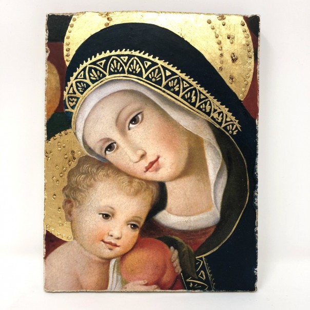 Affresco Madonna con bimbo Crivelli
