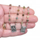 Scapular 925 silver and tourmalines