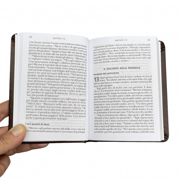Gospel with leather and silver cover