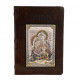 Holy Bible leather and silver cover
