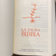 Sacra Bibbia copertina cuoio e argento