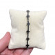 Hematite and silver crosses bracelet