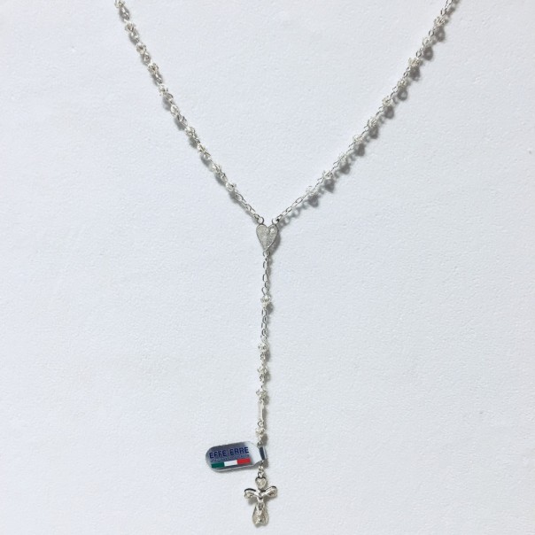 Silver filigree rosary