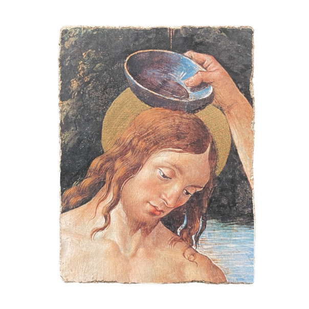 Fresco baptism of Jesus