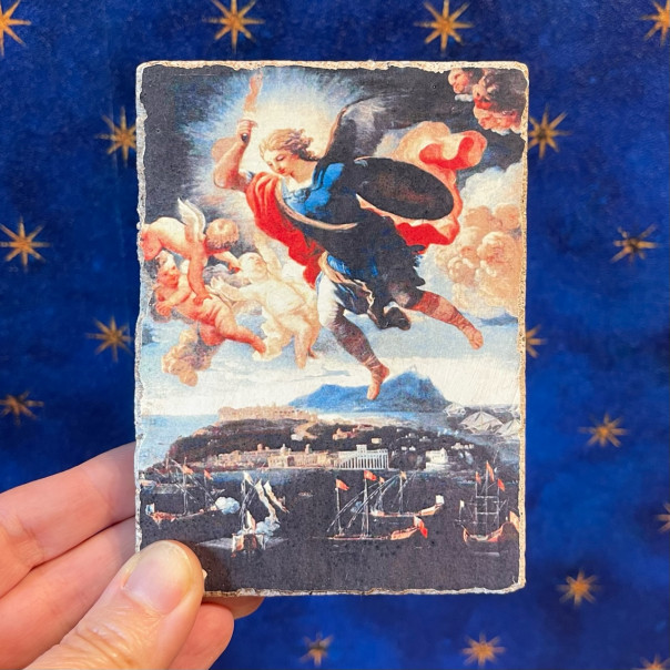 Angel picture | Fresco of St. Michael the Archangel | Tricella