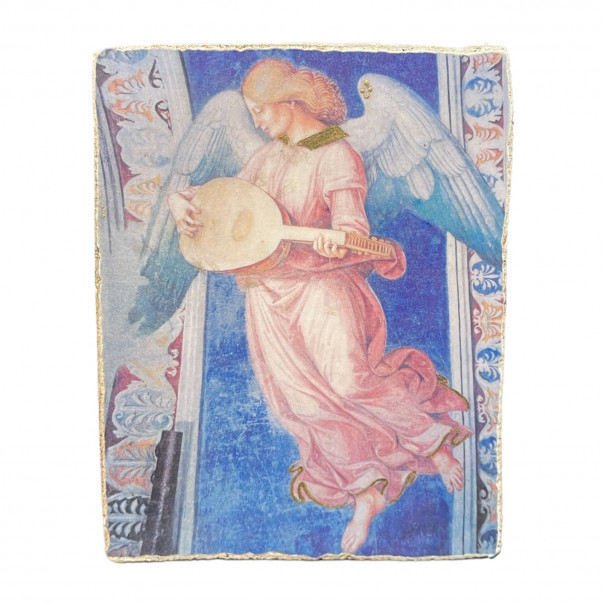 Angel musician fresco reproduction Luca Signorelli