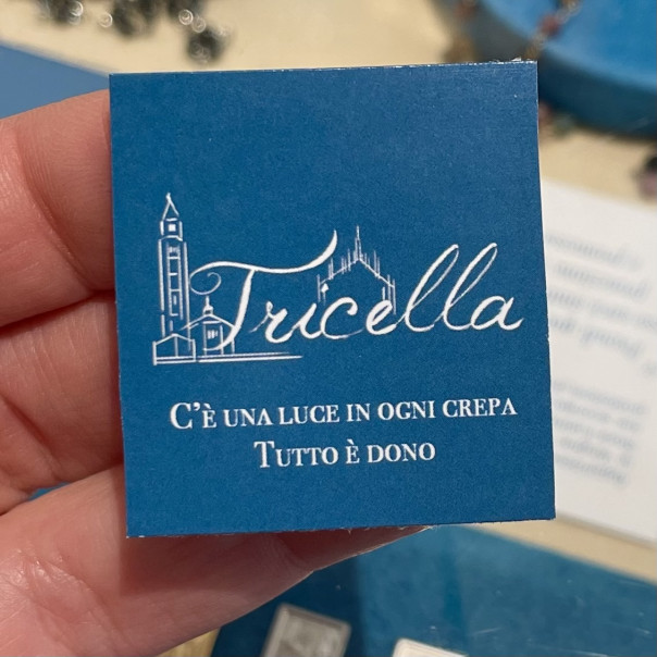 Croce La crepa e la Luce argento dorato